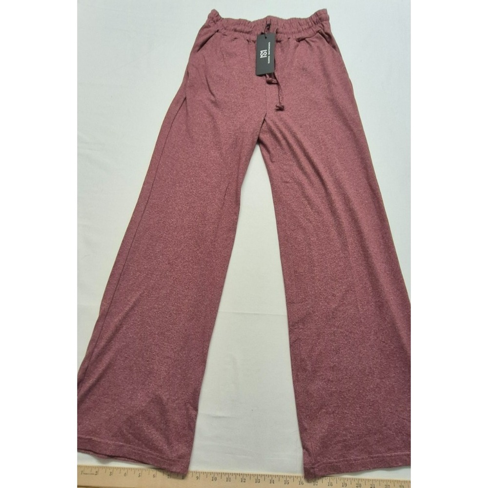 NWT Sarin Mathews women's faded red lounge pull on drawstring pants sz. M‎